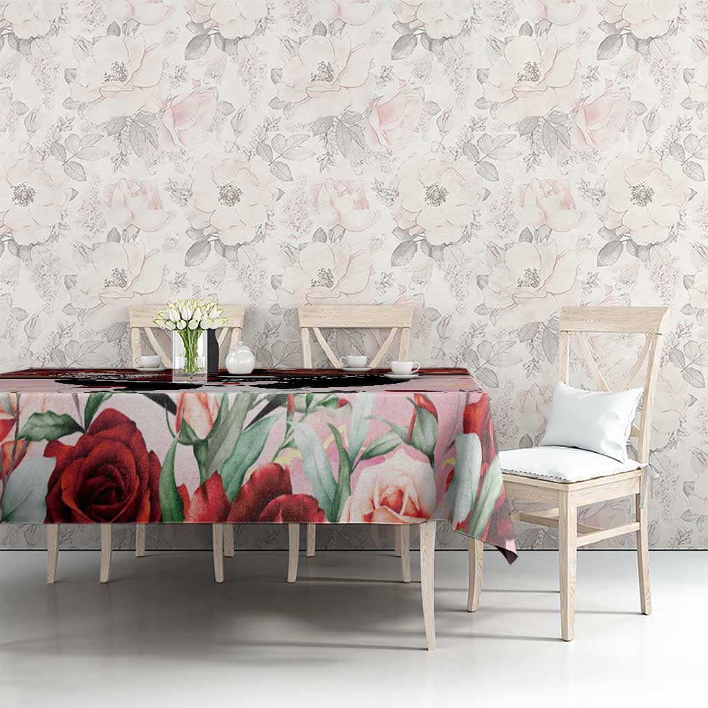Kentucky Horse Racing Tablecloth Derby Girl - Marble Roses