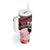 Kentucky Horse Racing Tumbler With Handle Derby Girl - Marble Roses