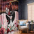 Kentucky Horse Racing Window Curtain Derby Girl - Marble Roses