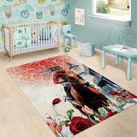 Kentucky Horse Racing Area Rug 151st Derby Party