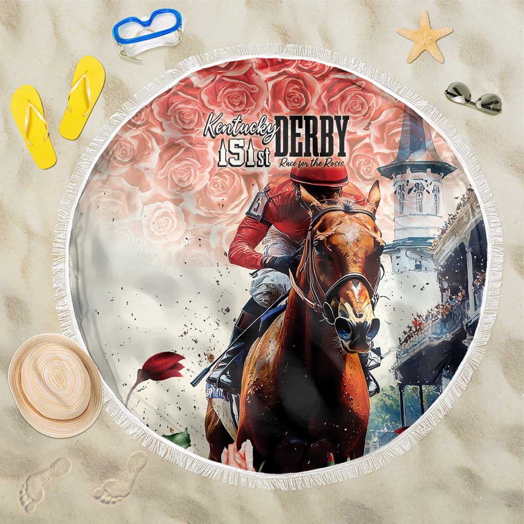 Kentucky Horse Racing Beach Blanket 151st Derby Party