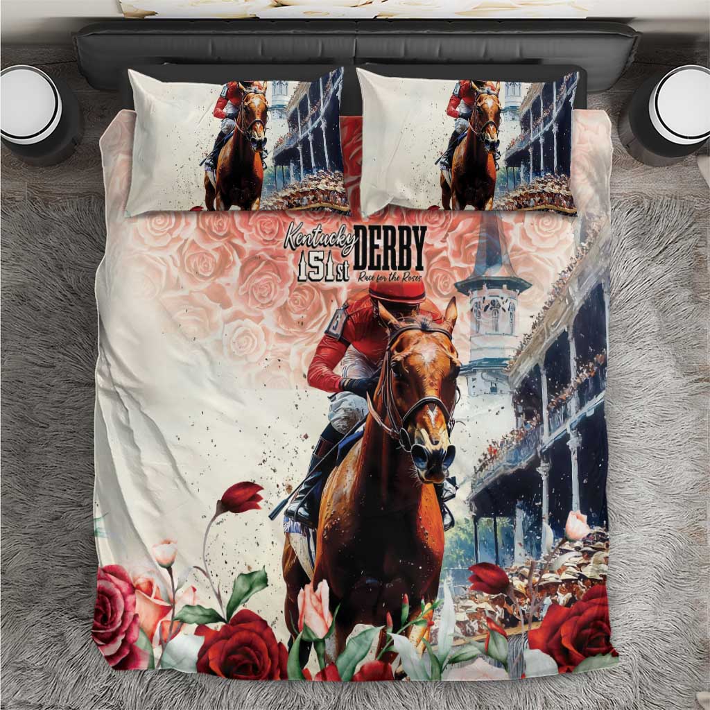 Kentucky Horse Racing Bedding Set 151st Derby Party