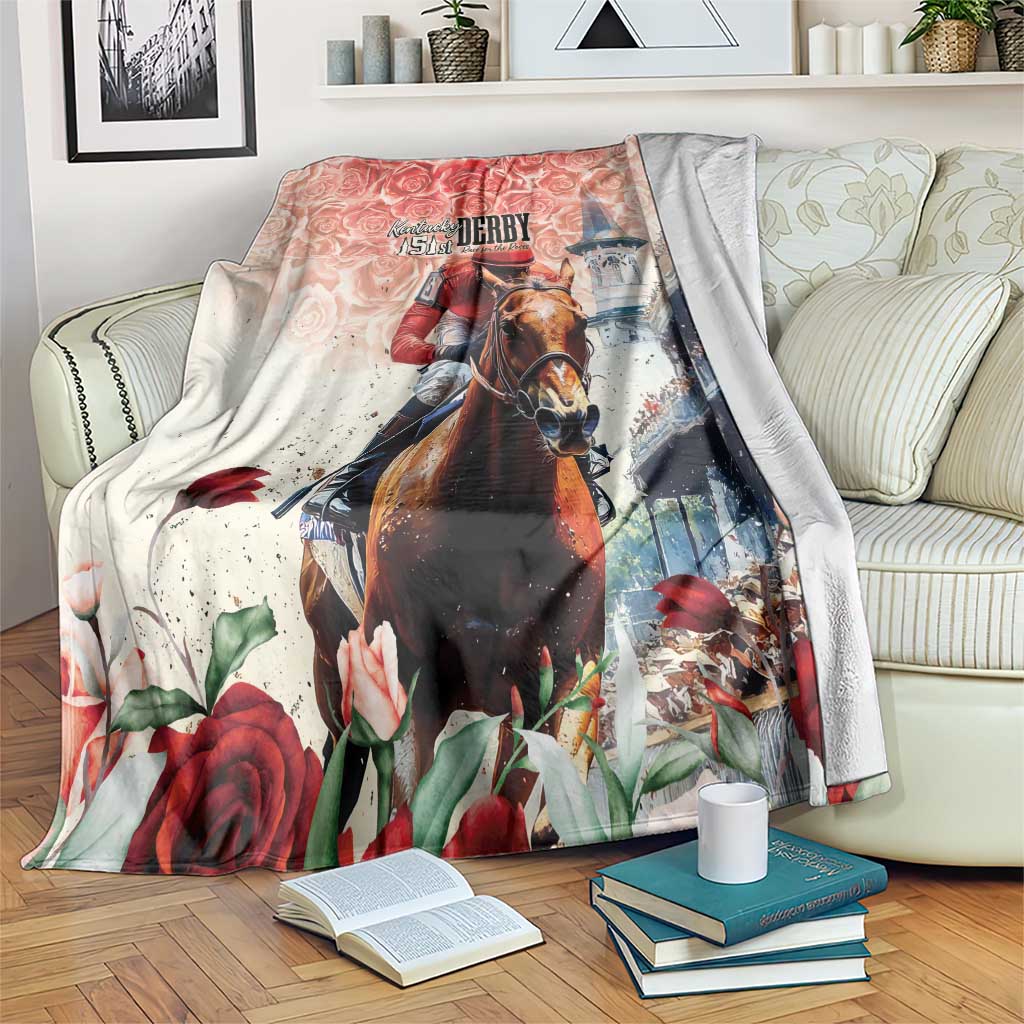 Kentucky Horse Racing Blanket 151st Derby Party