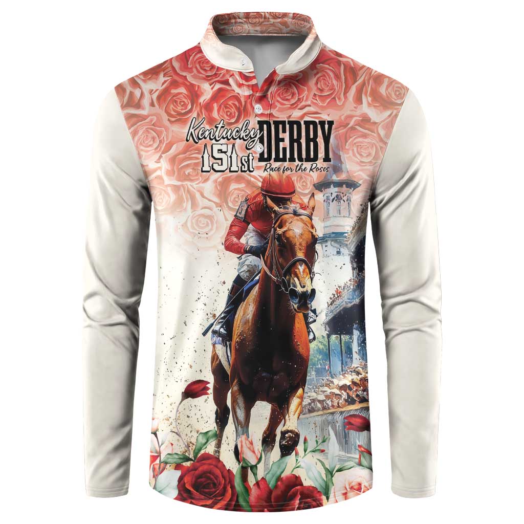 Kentucky Horse Racing Button Sweatshirt 151st Derby Party