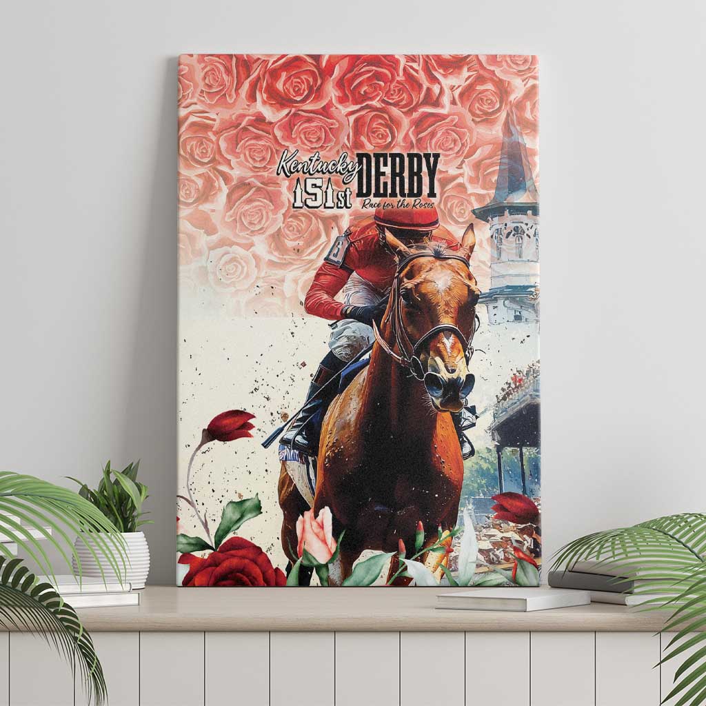 Kentucky Horse Racing Canvas Wall Art 151st Derby Party