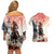 Kentucky Horse Racing Couples Matching Off Shoulder Short Dress and Hawaiian Shirt 151st Derby Party