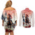 Kentucky Horse Racing Couples Matching Off Shoulder Short Dress and Long Sleeve Button Shirt 151st Derby Party