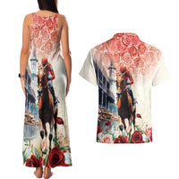 Kentucky Horse Racing Couples Matching Tank Maxi Dress and Hawaiian Shirt 151st Derby Party