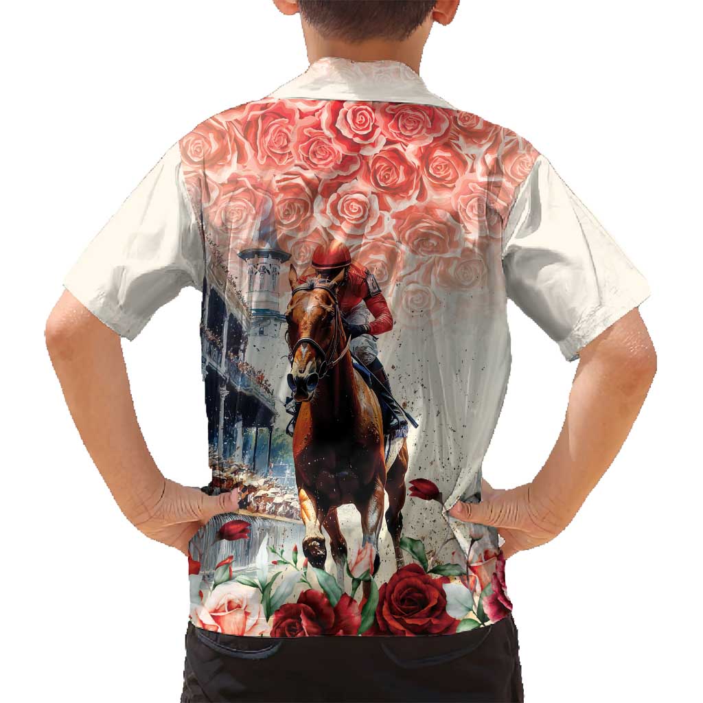 Kentucky Horse Racing Family Matching Long Sleeve Bodycon Dress and Hawaiian Shirt 151st Derby Party