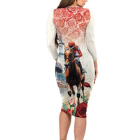 Kentucky Horse Racing Family Matching Long Sleeve Bodycon Dress and Hawaiian Shirt 151st Derby Party