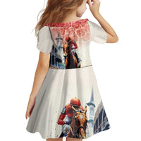 Kentucky Horse Racing Family Matching Off Shoulder Maxi Dress and Hawaiian Shirt 151st Derby Party
