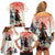 Kentucky Horse Racing Family Matching Off Shoulder Short Dress and Hawaiian Shirt 151st Derby Party