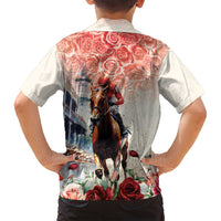 Kentucky Horse Racing Family Matching Puletasi and Hawaiian Shirt 151st Derby Party