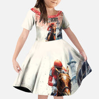 Kentucky Horse Racing Family Matching Tank Maxi Dress and Hawaiian Shirt 151st Derby Party