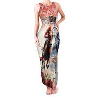 Kentucky Horse Racing Family Matching Tank Maxi Dress and Hawaiian Shirt 151st Derby Party