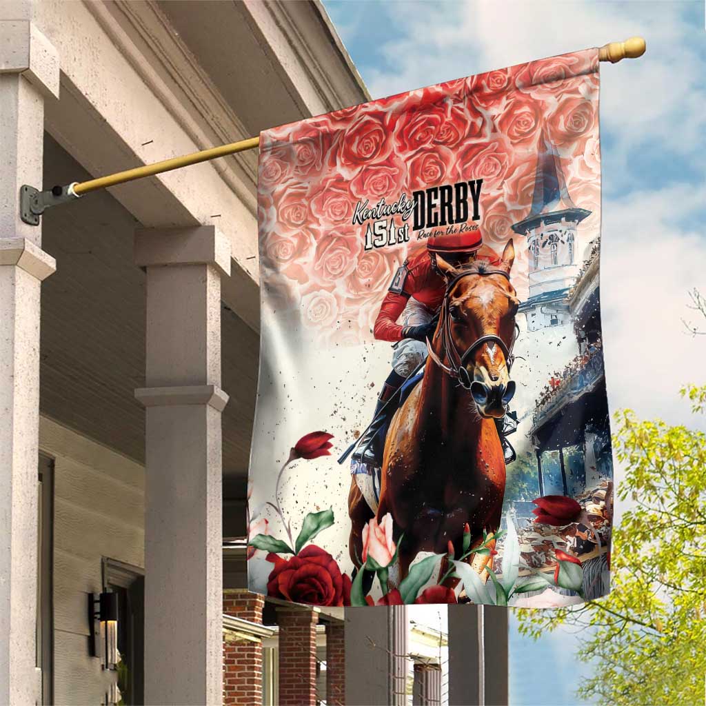Kentucky Horse Racing Garden Flag 151st Derby Party