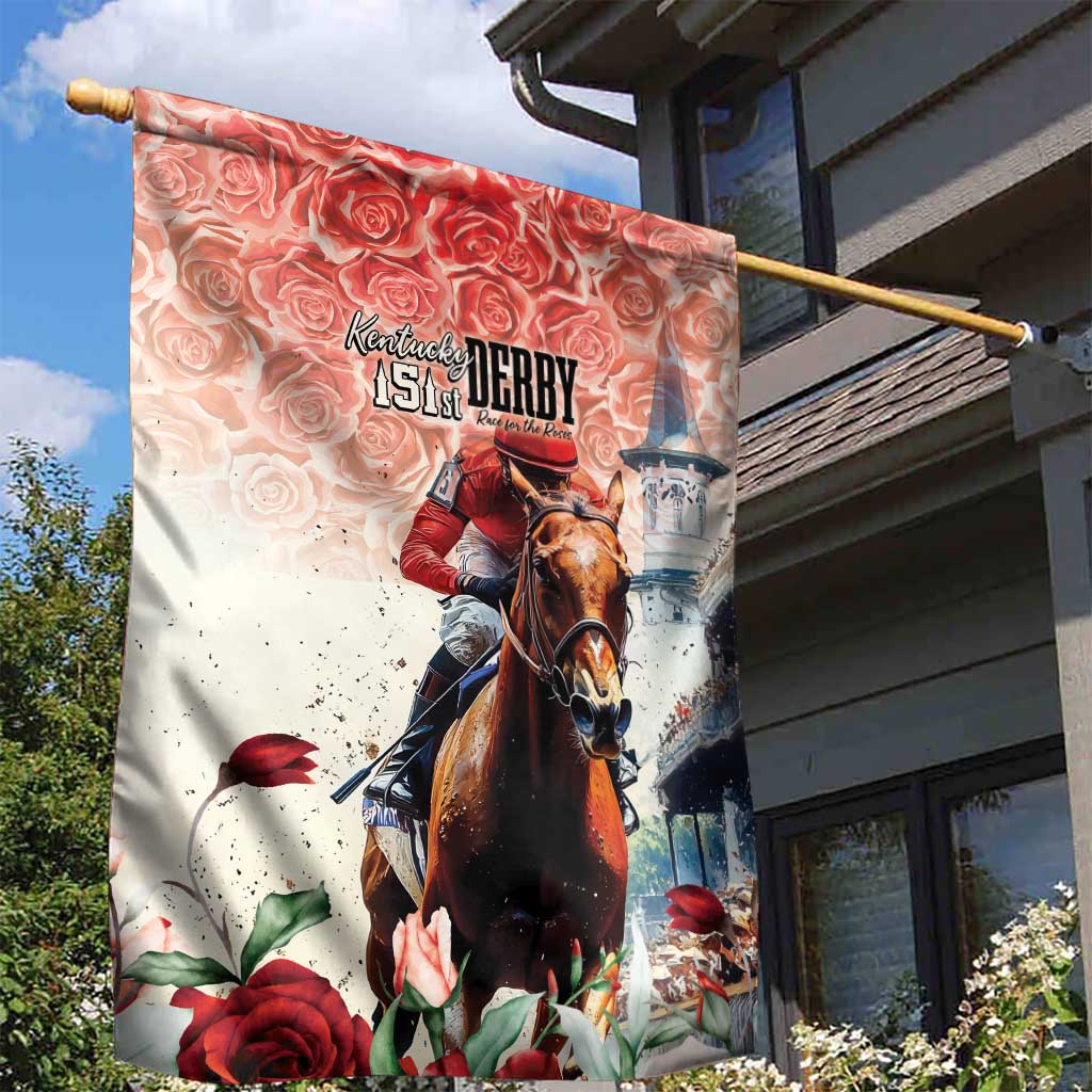 Kentucky Horse Racing Garden Flag 151st Derby Party