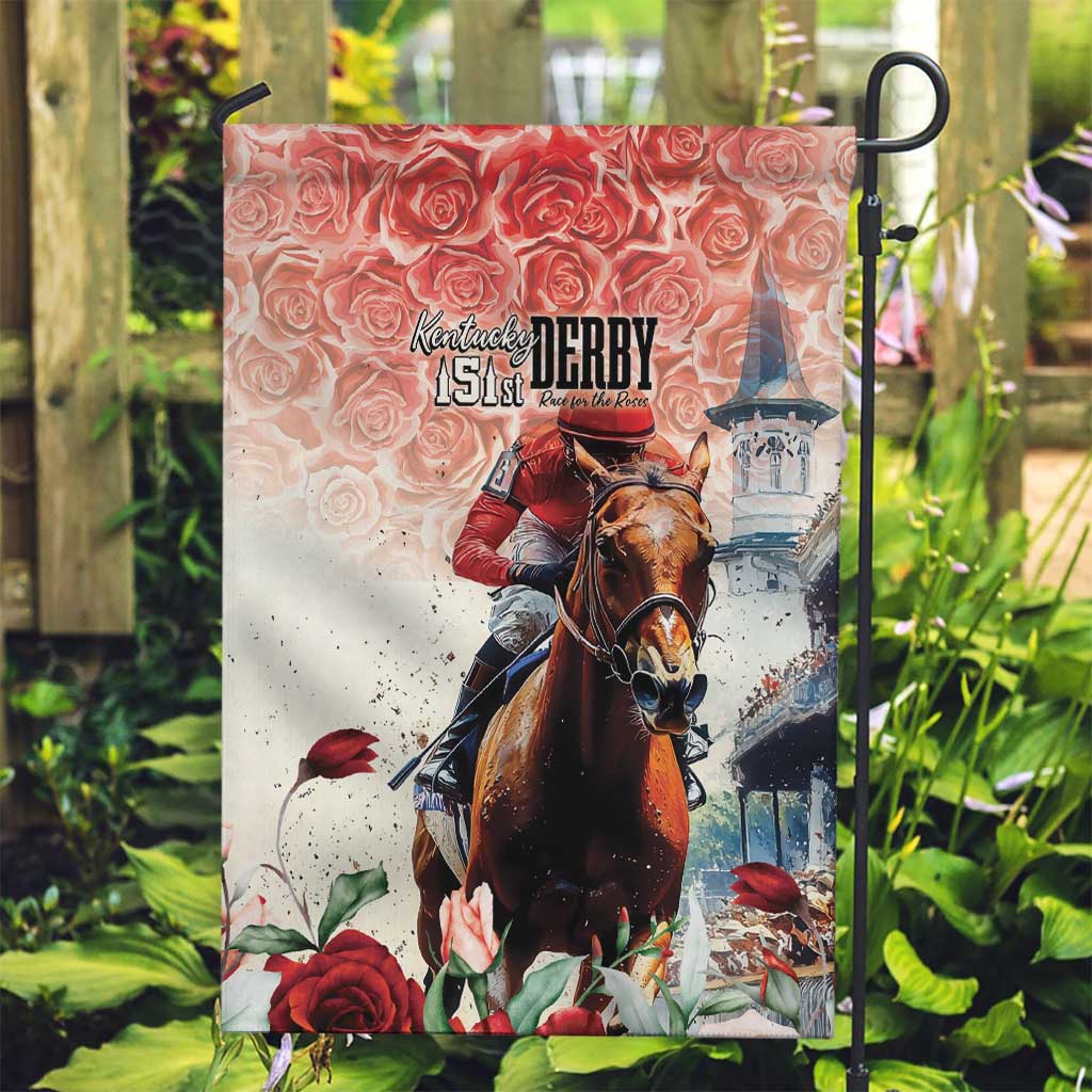 Kentucky Horse Racing Garden Flag 151st Derby Party