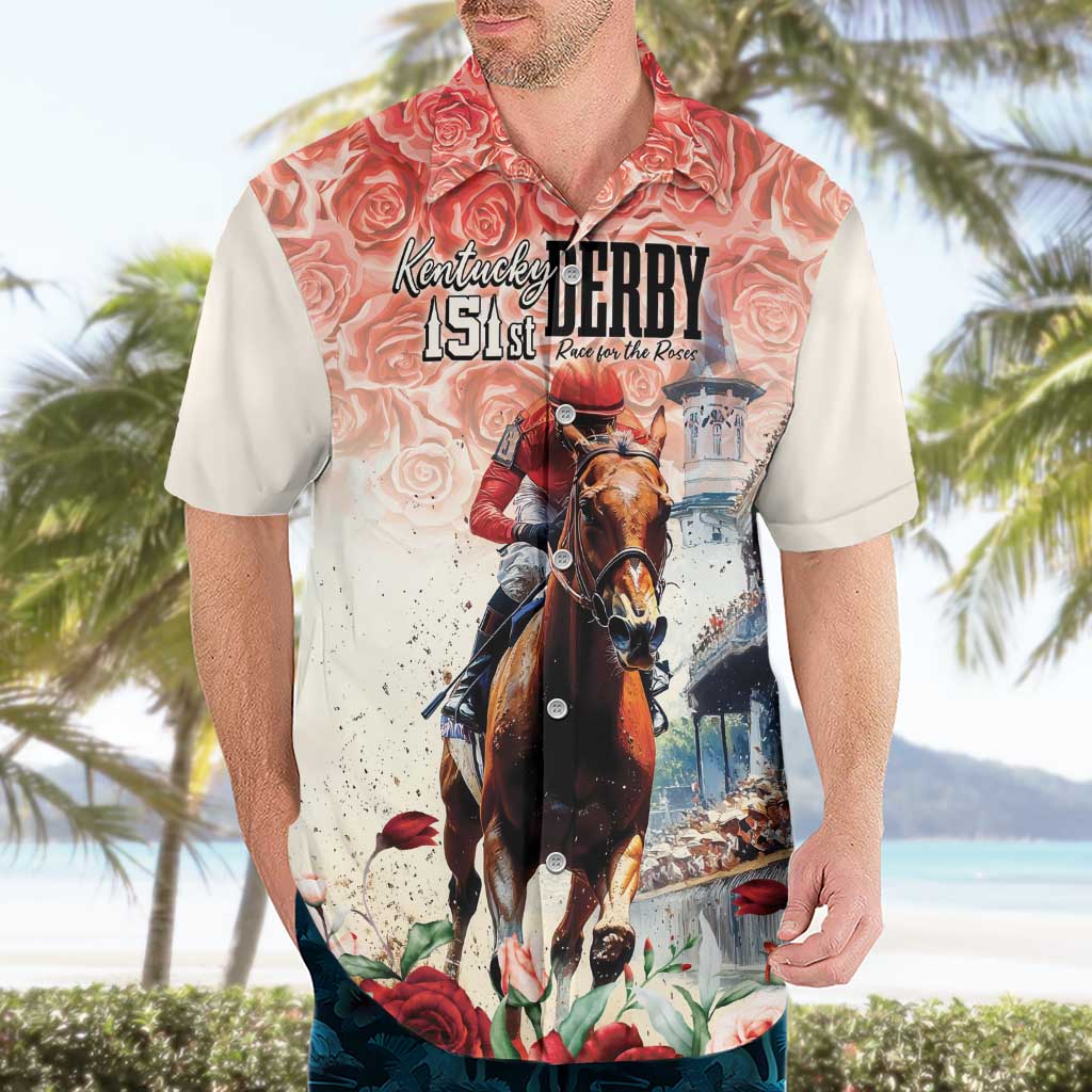 Kentucky Horse Racing Hawaiian Shirt 151st Derby Party