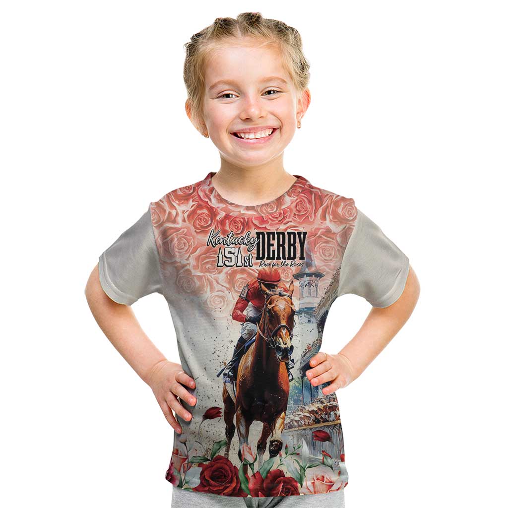 Kentucky Horse Racing Kid T Shirt 151st Derby Party