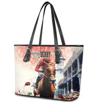 Kentucky Horse Racing Leather Tote Bag 151st Derby Party