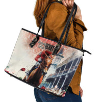 Kentucky Horse Racing Leather Tote Bag 151st Derby Party