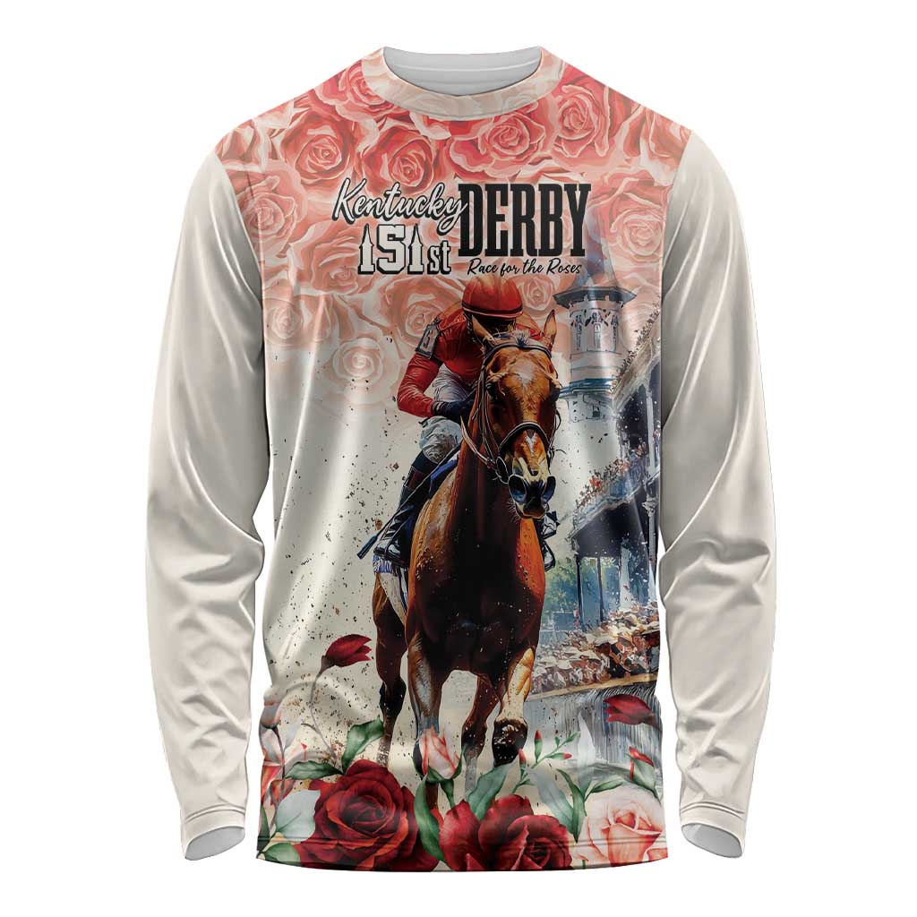 Kentucky Horse Racing Long Sleeve Shirt 151st Derby Party