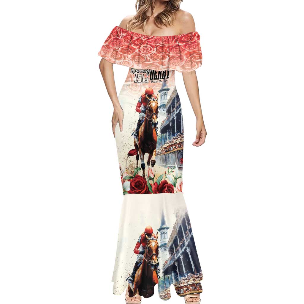 Kentucky Horse Racing Mermaid Dress 151st Derby Party