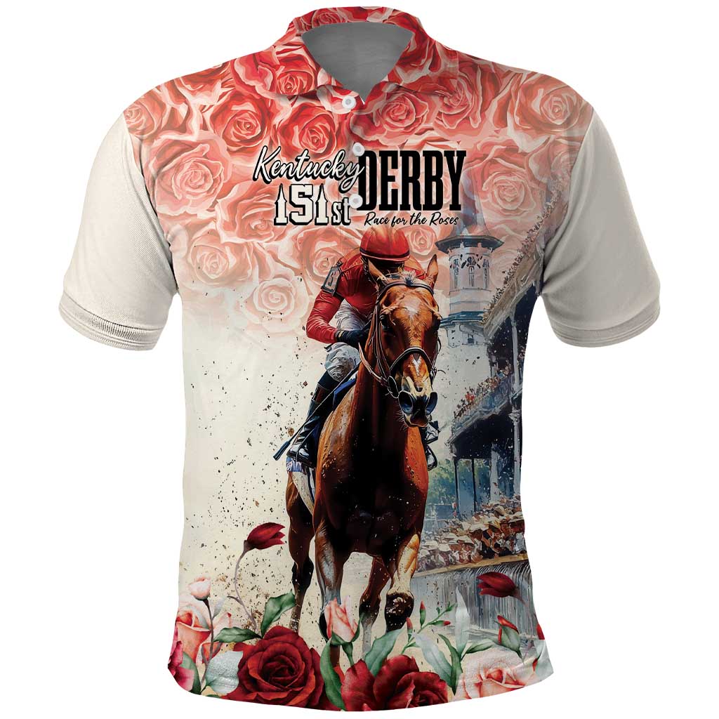 Kentucky Horse Racing Polo Shirt 151st Derby Party