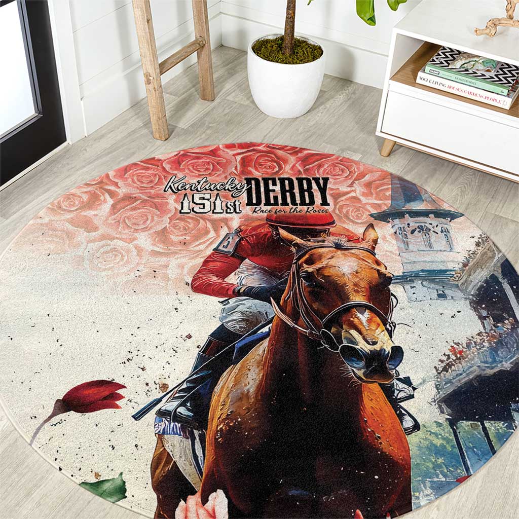 Kentucky Horse Racing Round Carpet 151st Derby Party
