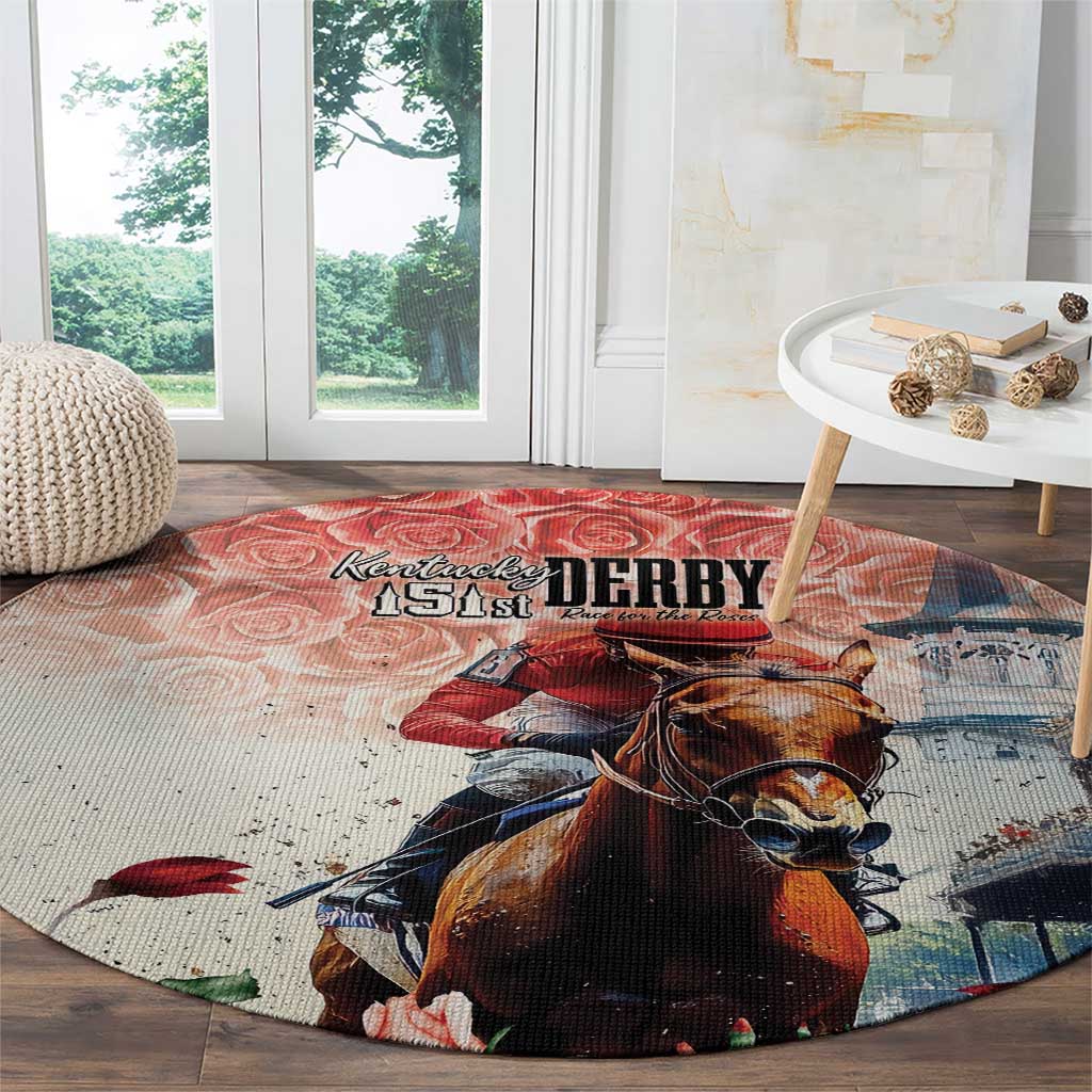 Kentucky Horse Racing Round Carpet 151st Derby Party