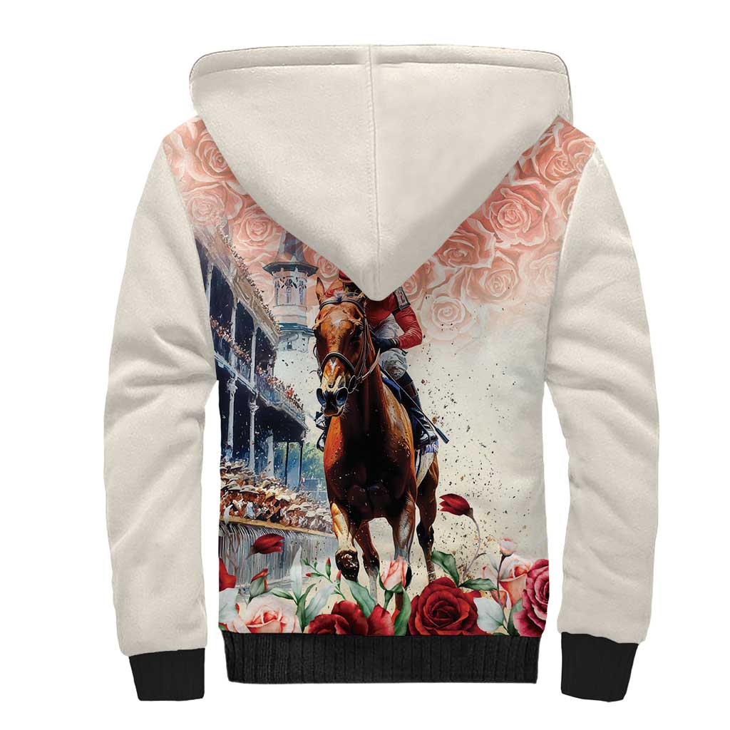 Kentucky Horse Racing Sherpa Hoodie 151st Derby Party