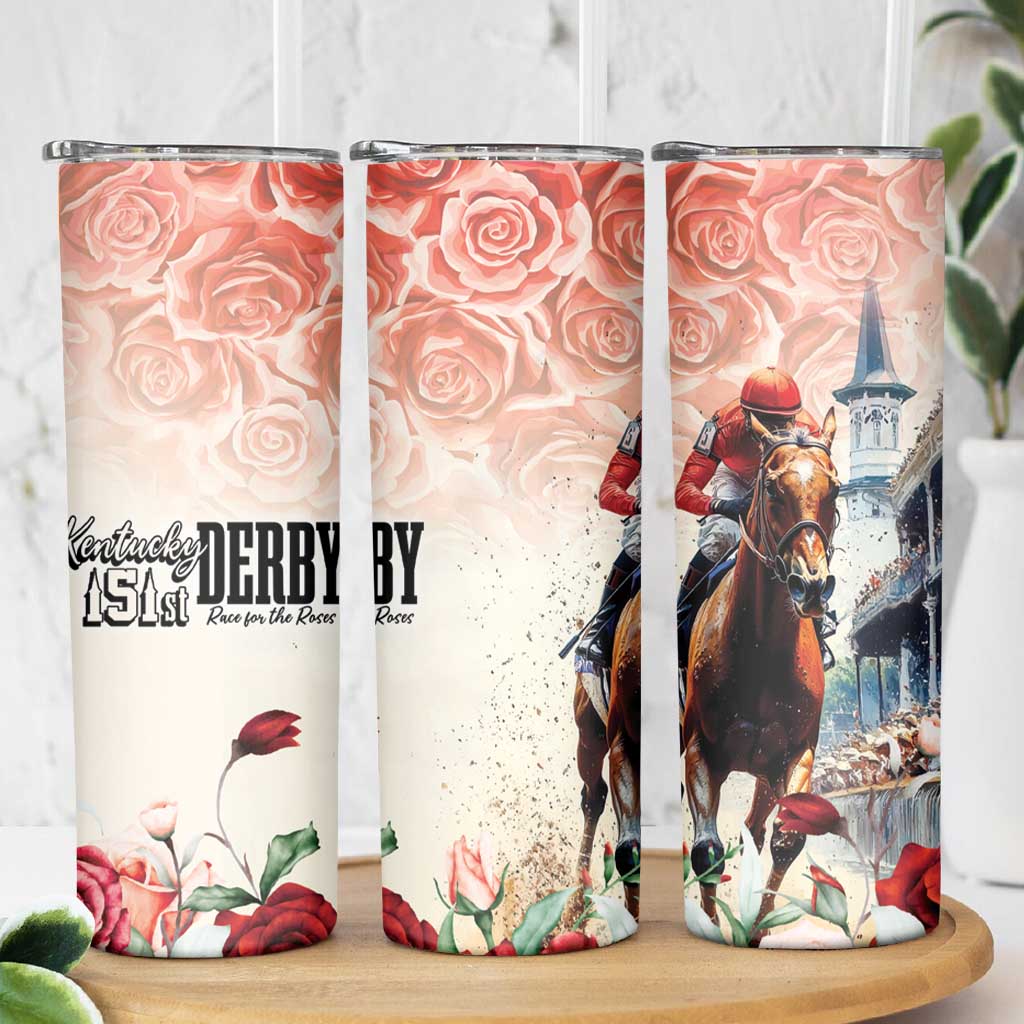 Kentucky Horse Racing Skinny Tumbler 151st Derby Party