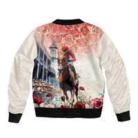 Kentucky Horse Racing Sleeve Zip Bomber Jacket 151st Derby Party