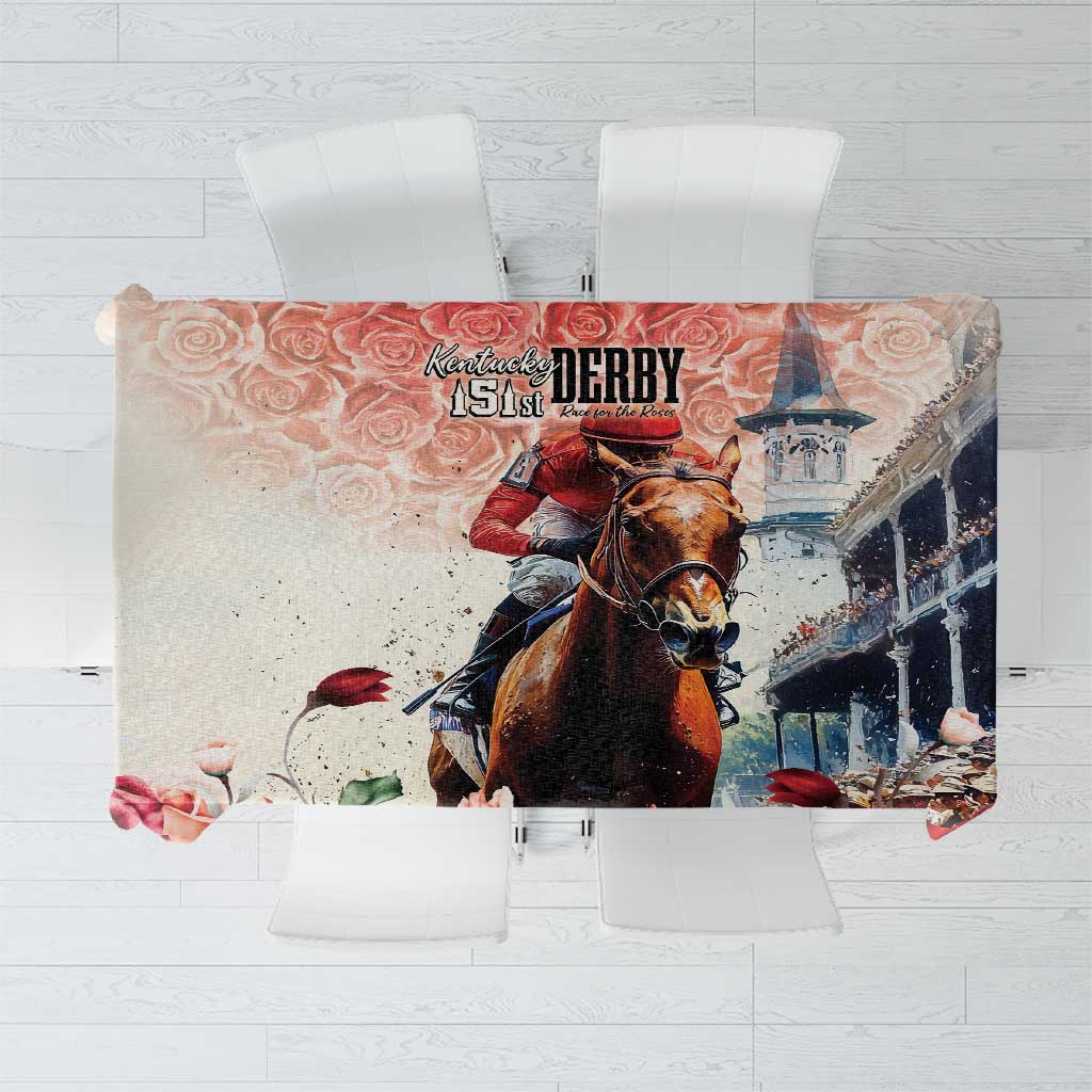 Kentucky Horse Racing Tablecloth 151st Derby Party