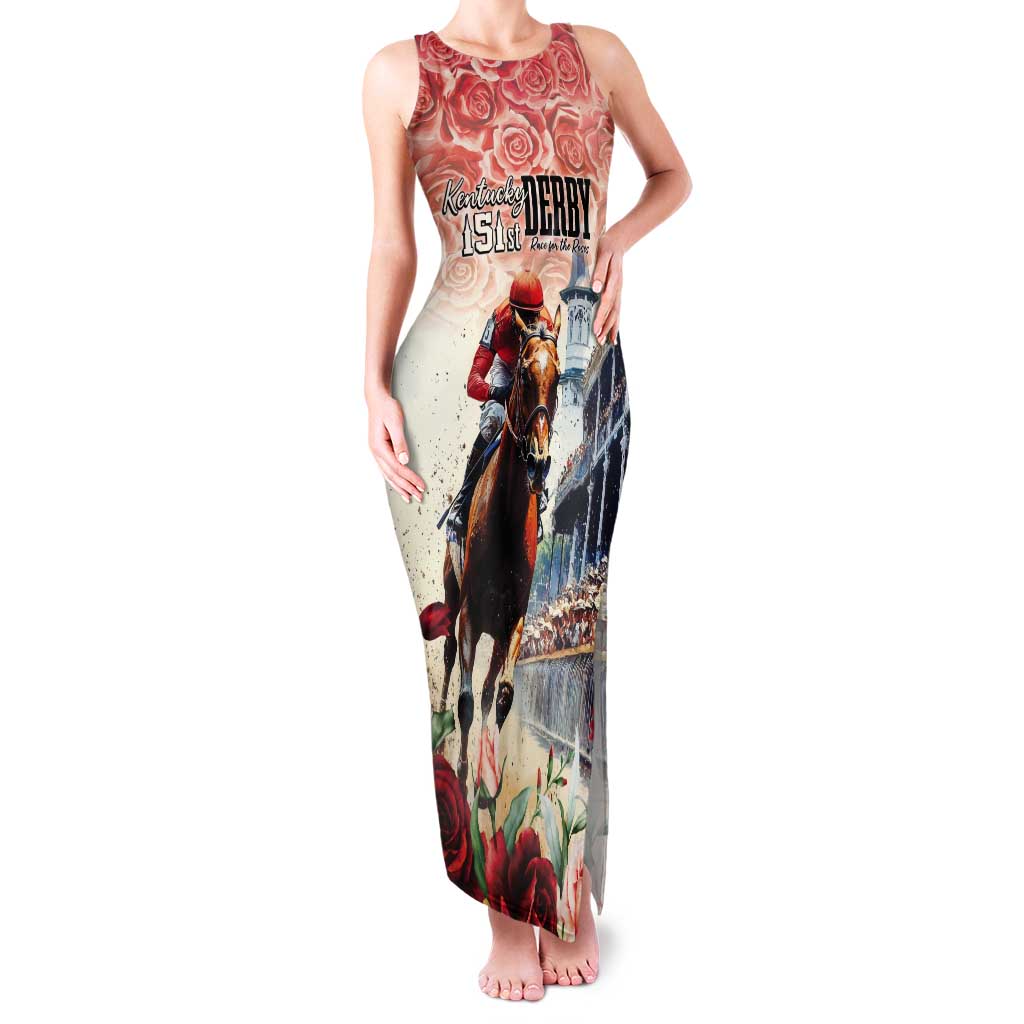 Kentucky Horse Racing Tank Maxi Dress 151st Derby Party