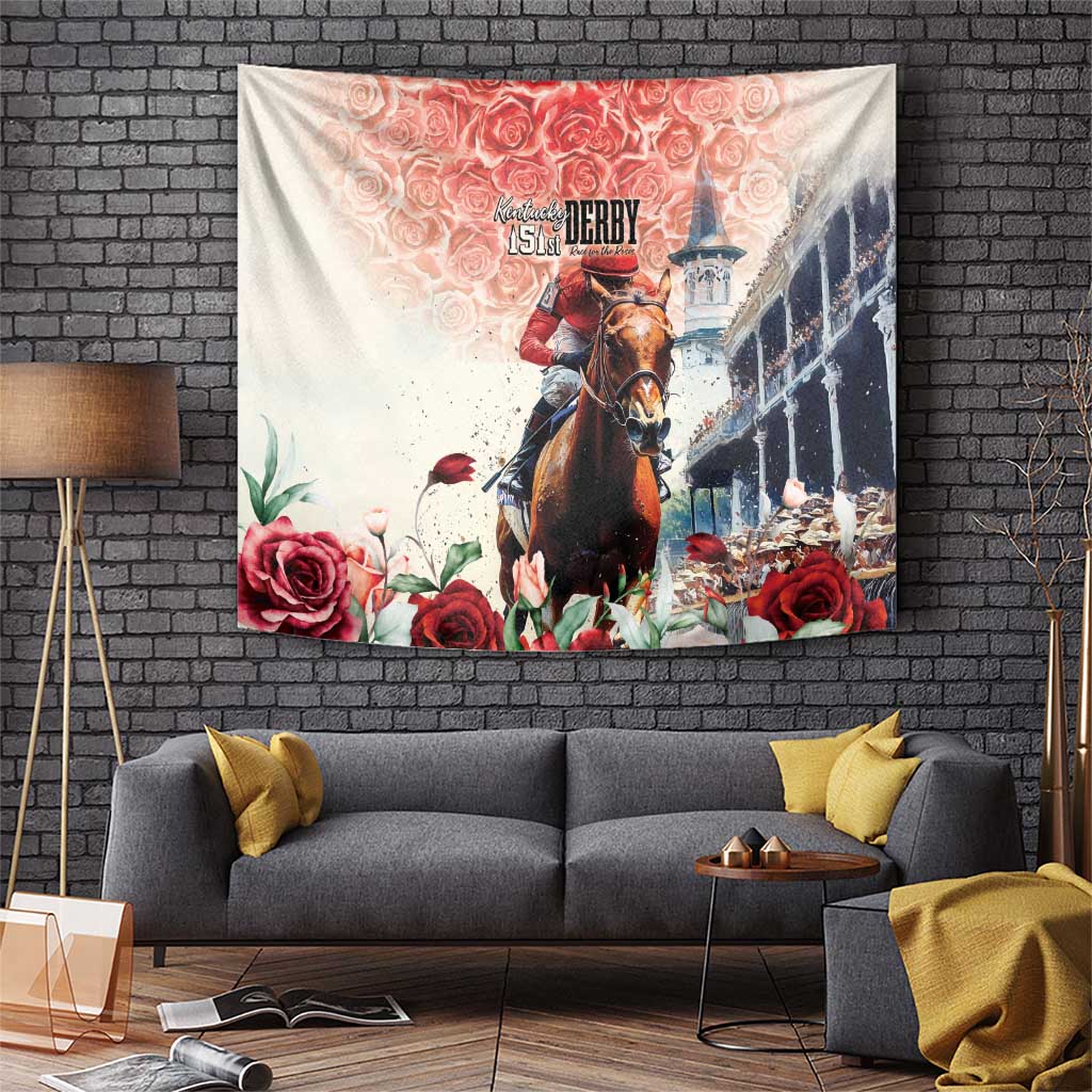 Kentucky Horse Racing Tapestry 151st Derby Party
