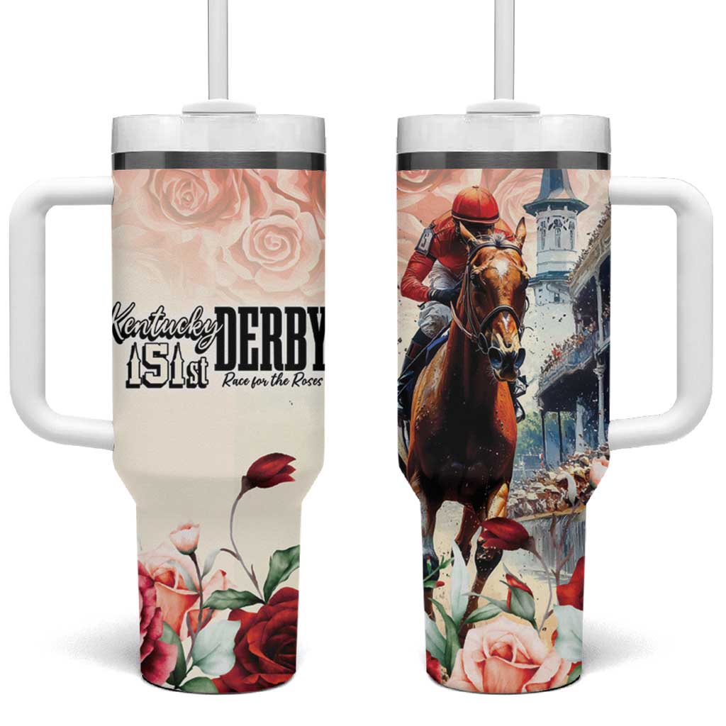 Kentucky Horse Racing Tumbler With Handle 151st Derby Party