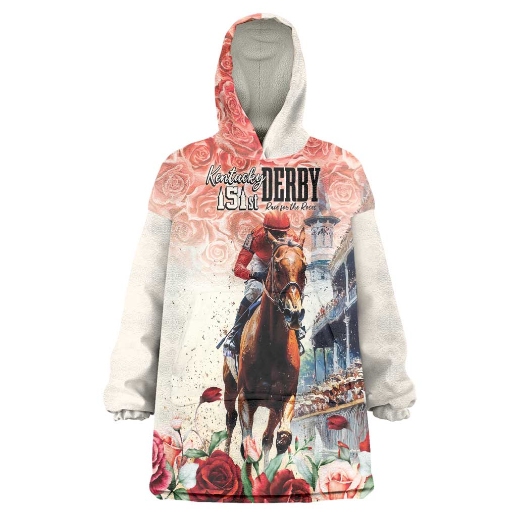 Kentucky Horse Racing Wearable Blanket Hoodie 151st Derby Party