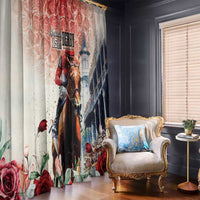 Kentucky Horse Racing Window Curtain 151st Derby Party