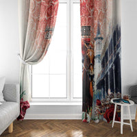 Kentucky Horse Racing Window Curtain 151st Derby Party