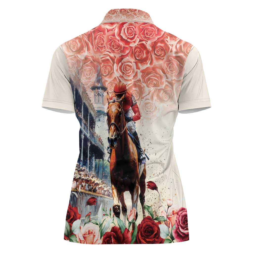 Kentucky Horse Racing Women Polo Shirt 151st Derby Party