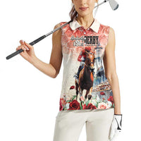 Kentucky Horse Racing Women Sleeveless Polo Shirt 151st Derby Party
