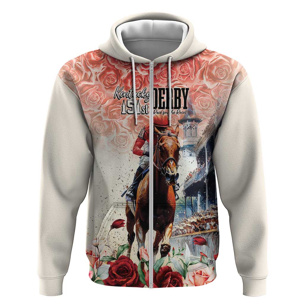 Kentucky Horse Racing Zip Hoodie 151st Derby Party