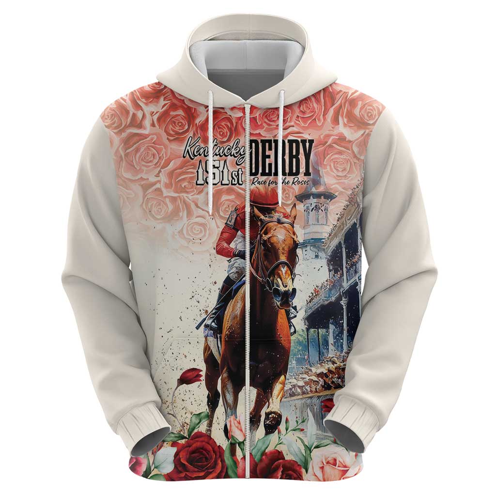 Kentucky Horse Racing Zip Hoodie 151st Derby Party