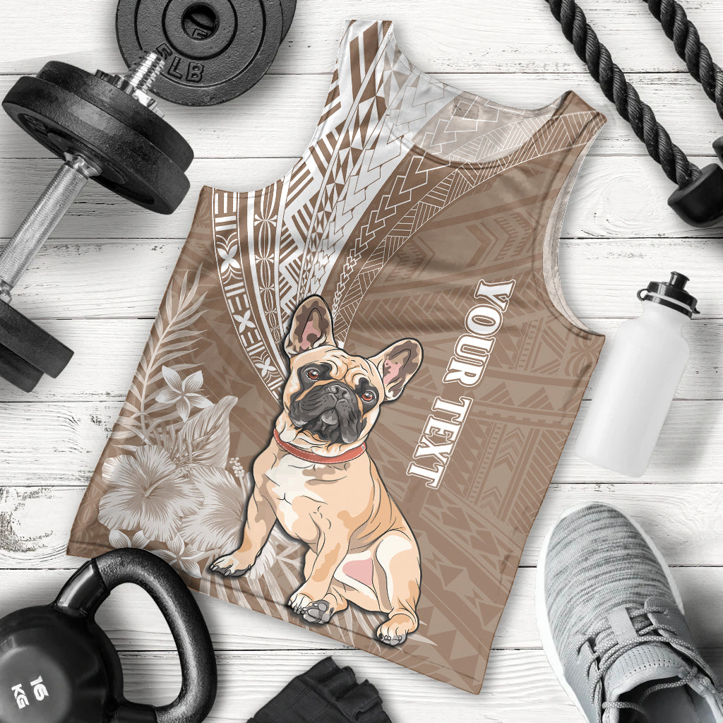 personalised-polynesian-pacific-bulldog-men-tank-top-with-brown-hawaii-tribal-tattoo-patterns