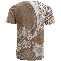 Personalised Polynesian Pacific Bulldog T Shirt With Brown Hawaii Tribal Tattoo Patterns - Wonder Print Shop