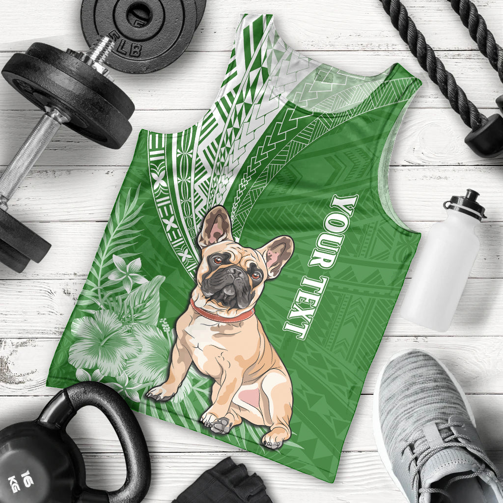 personalised-polynesian-pacific-bulldog-men-tank-top-with-emerald-hawaii-tribal-tattoo-patterns