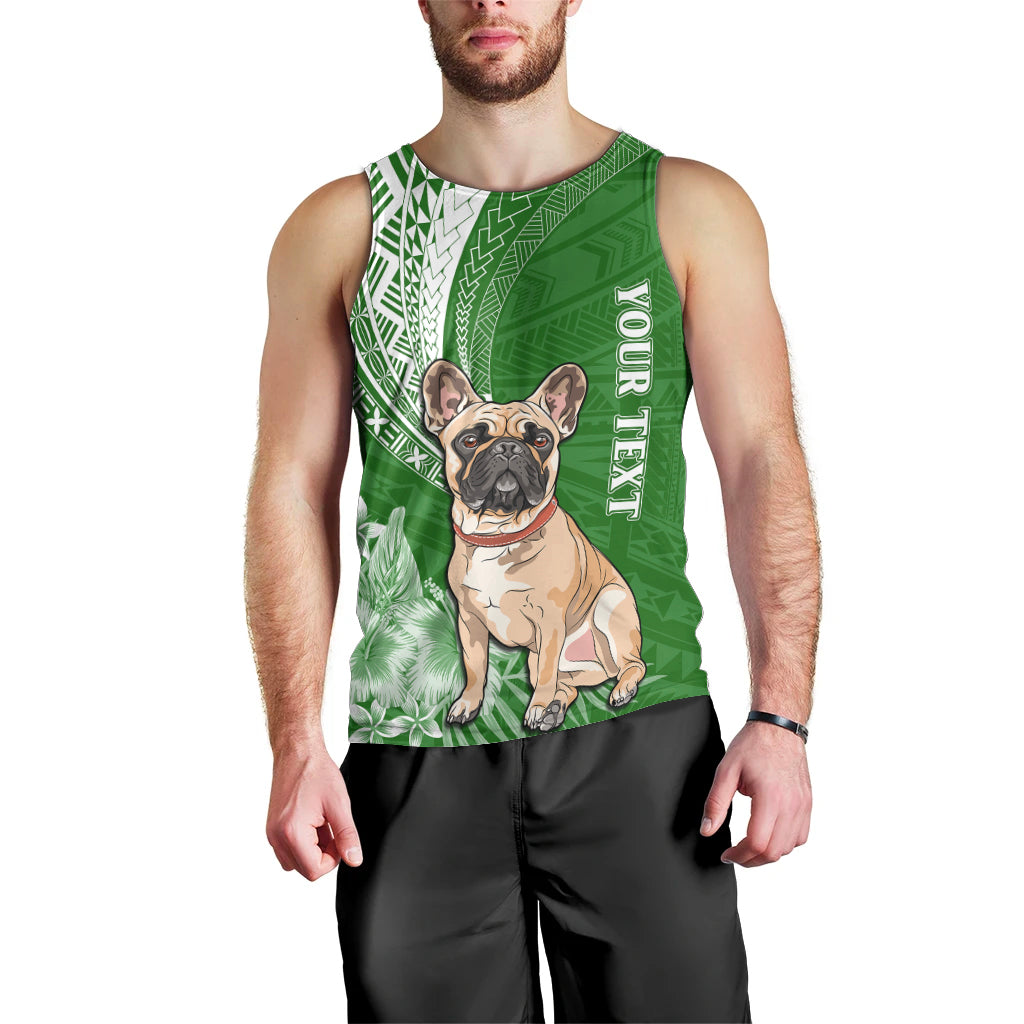 personalised-polynesian-pacific-bulldog-men-tank-top-with-emerald-hawaii-tribal-tattoo-patterns