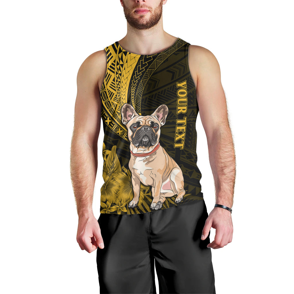 personalised-polynesian-pacific-bulldog-men-tank-top-with-gold-hawaii-tribal-tattoo-patterns
